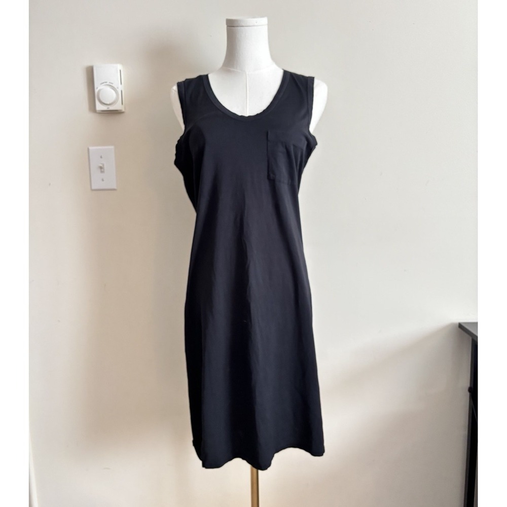 J Crew‎ Sleevess Little Black Dress Size Small Cotton Minimalist Chic Stretch